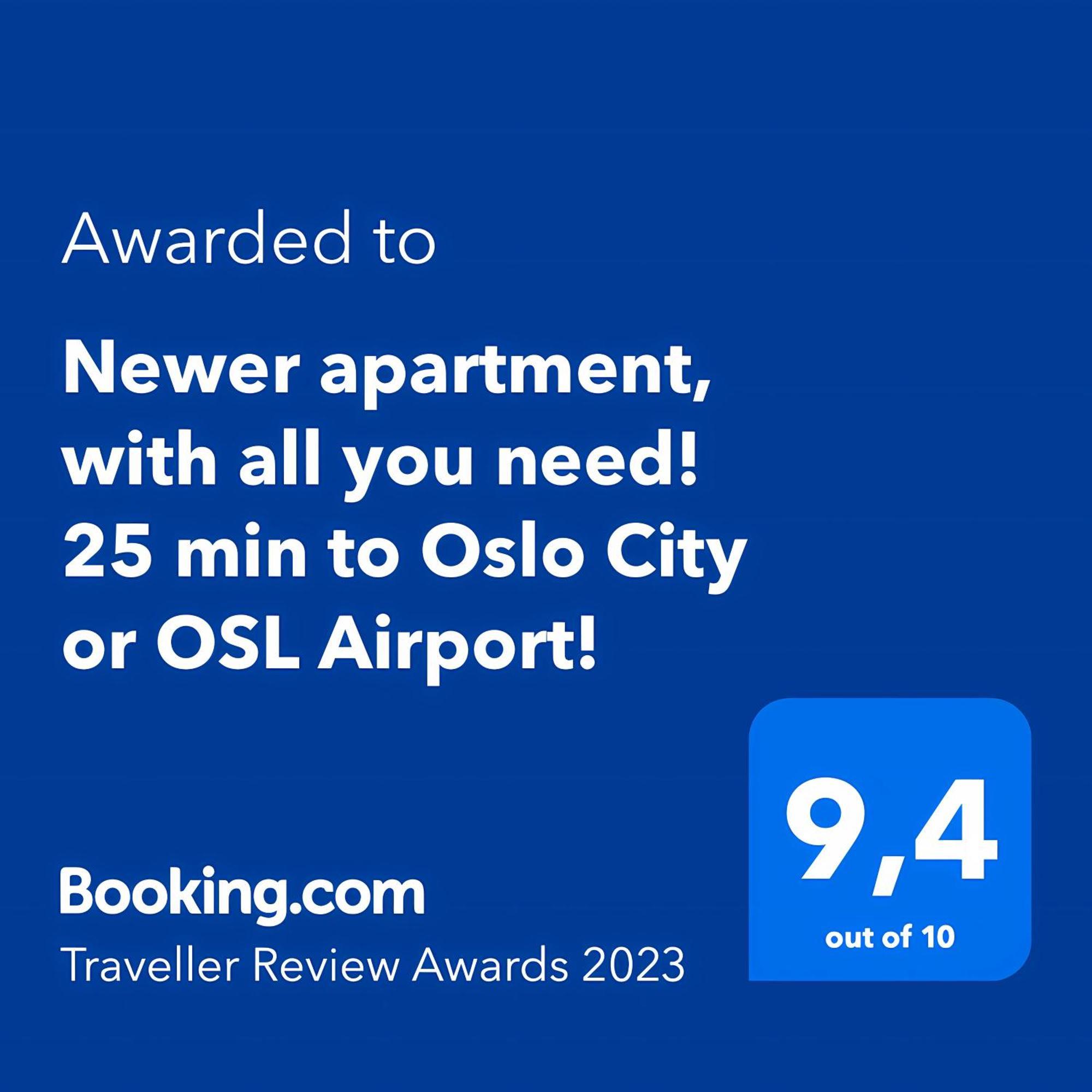 Clean And Modern - 25 Min To Oslo City & Osl 릴레스트룀 외부 사진